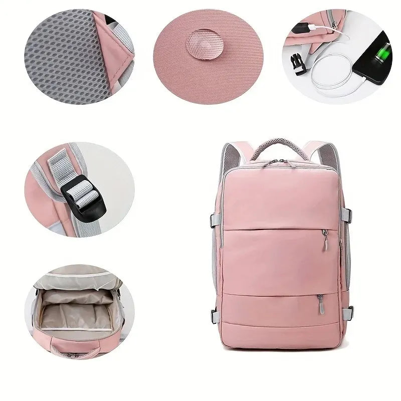 Women's Bag Large Capacity Journey Multifunction Backpack With Shoe