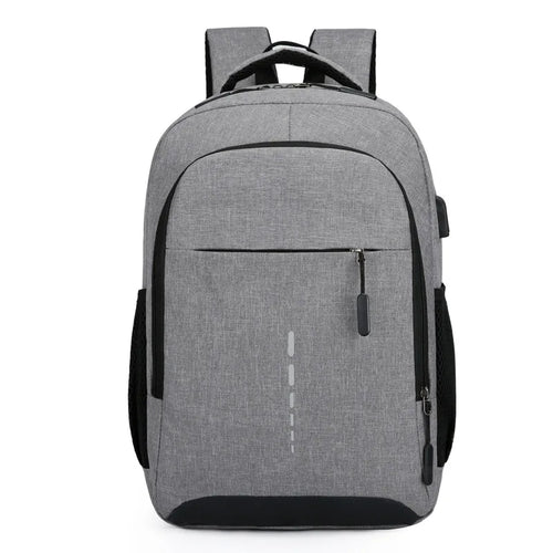 Classic Men Waterproof Backpack USB Charging Casual Travel Backpack