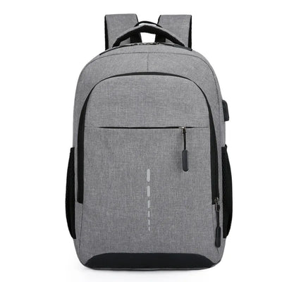 Classic Men Waterproof Backpack USB Charging Casual Travel Backpack