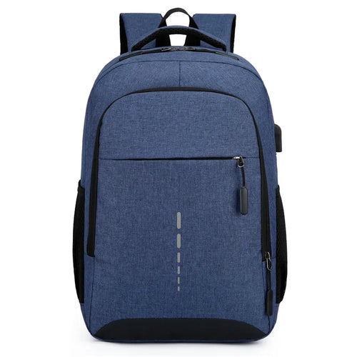 Classic Men Waterproof Backpack USB Charging Casual Travel Backpack