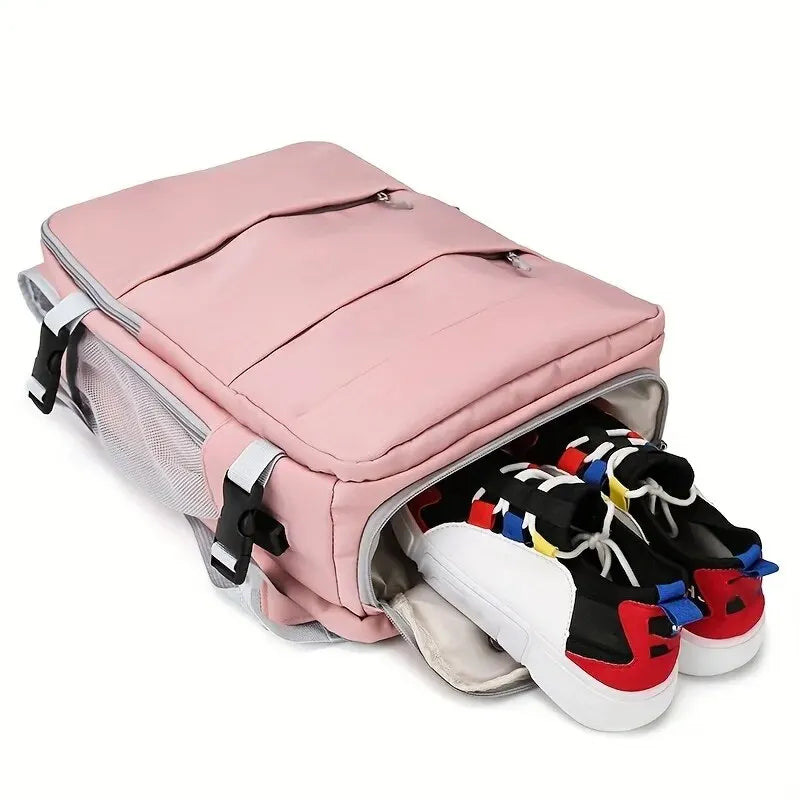 Women's Bag Large Capacity Journey Multifunction Backpack With Shoe