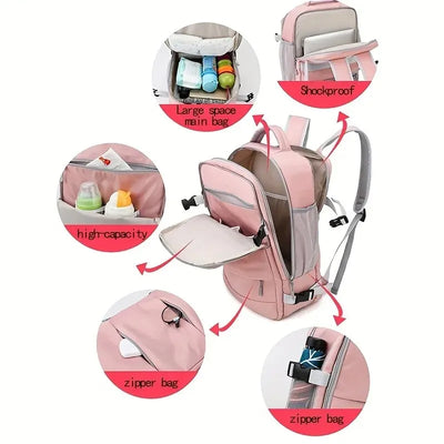 Women's Bag Large Capacity Journey Multifunction Backpack With Shoe